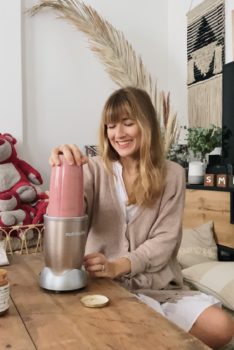 smoothie healthy banane framboise dattes